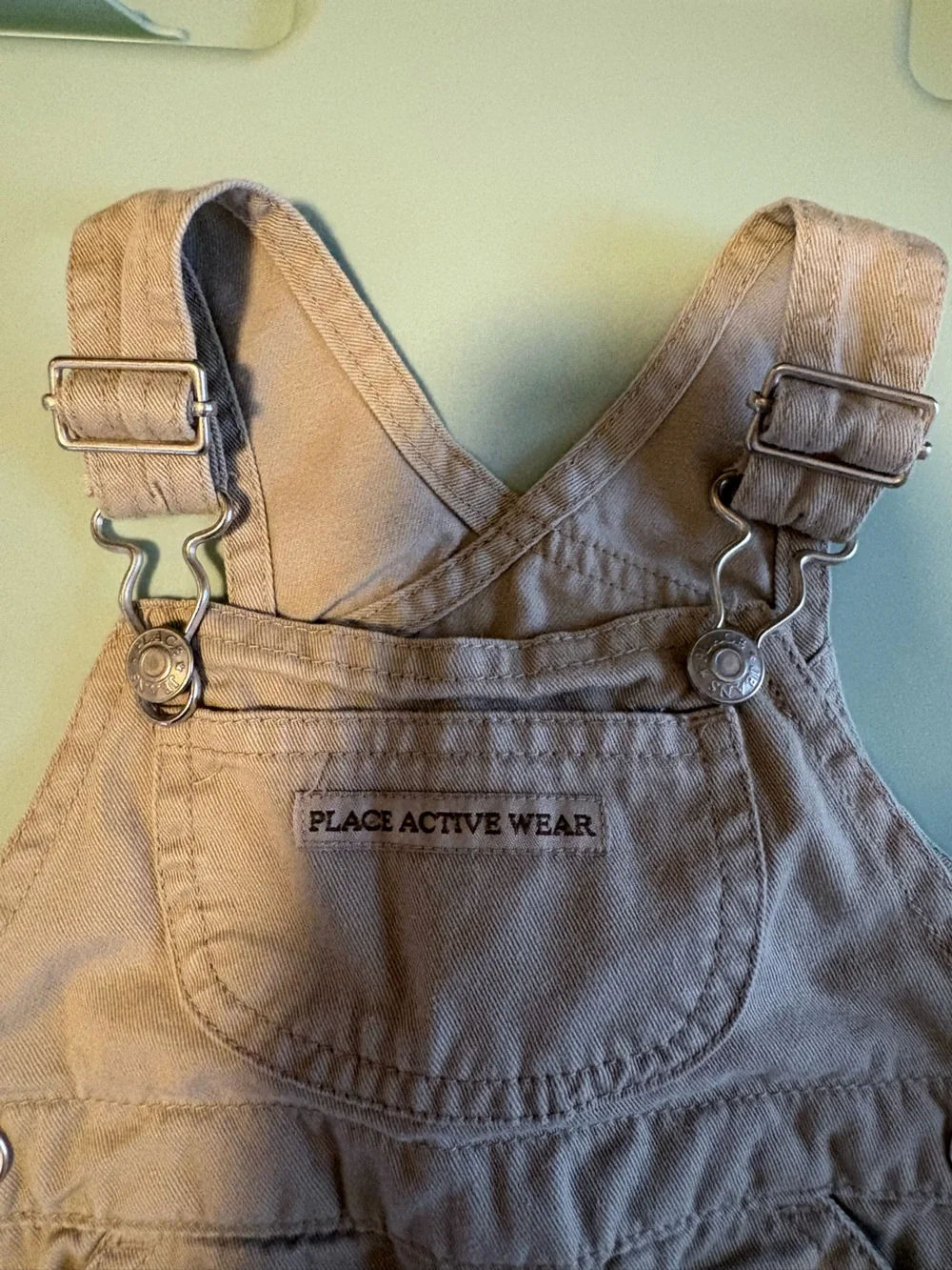 The Children's Place Tan Cargo Short Overalls